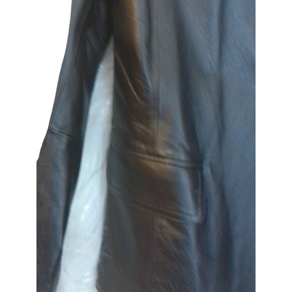 Vintage Clio Leather Blazer Jacket Size Small - Picture 6 of 9